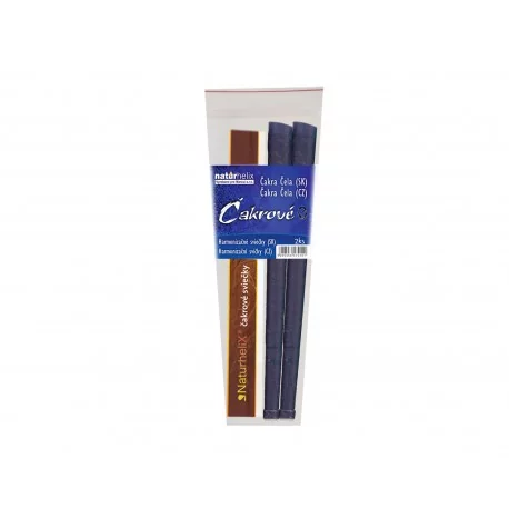 NaturheliX® Čakrové sviečky Indigovo modré (set2)