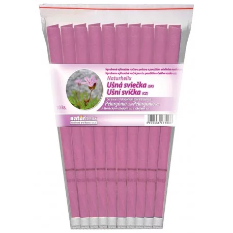 NaturheliX® Ušné sviečky PELARGÓNIA (set10)