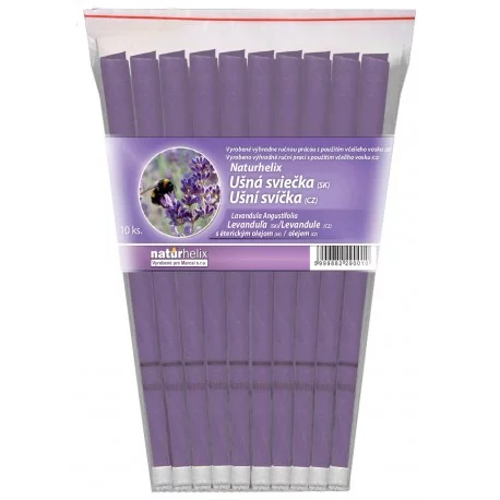 NaturheliX® Ušné sviečky LEVANDUĽA (set10)